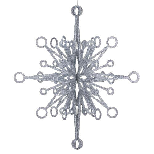 45cm シャイニーシルバースター(立体)[ONSDISR61016] |造花 フェイク 人工観葉植物 クリスマス 装飾 デコレーション ガーランド オーナメント 飾り イベント パーティー フラワーアレンジメント シルバー 店舗装飾 ツリー 室内装飾 クリスマスツリー飾り 飾り付け Christmas