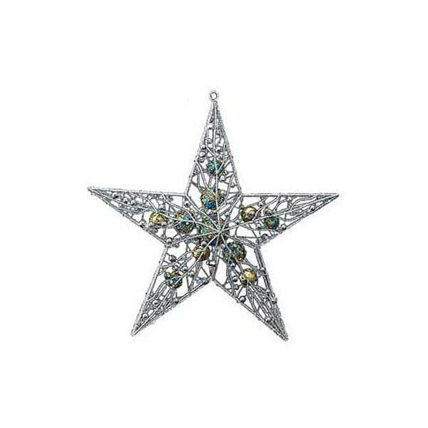 35cm シャイニーボールスター(立体) [ONSDIWI61010] |クリスマス 装飾 飾付 ディスプレイ イベント クリスマスツリー飾り オーナメント クリスマス装飾 飾り パーティー スター 星 シルバー デコレーション 室内装飾 店舗装飾 飾り付け Christmas