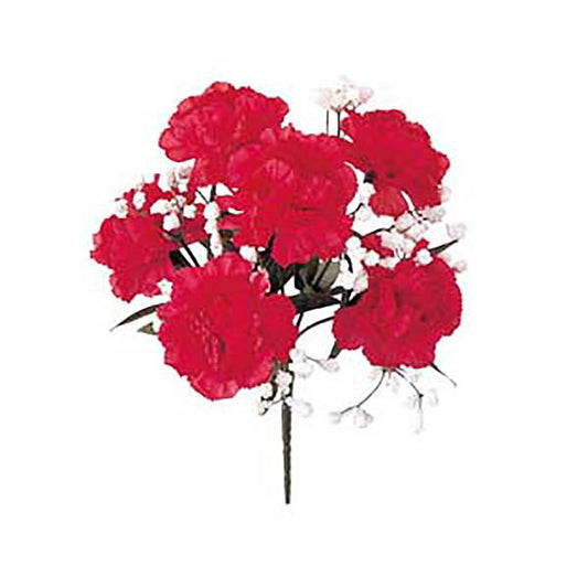 30cm カーネーションカスミソウブッシュ(6)[ONSFLBU1694]|人工観葉植物 アートフラワー 造花 フェイクグリーン 装飾 飾付 小物 デコレーション 飾り イベント パーティー フラワーアレンジメント 店舗装飾 カーネーション 花束 ギフト 母の日 ディスプレイ 室内装飾 飾り付け