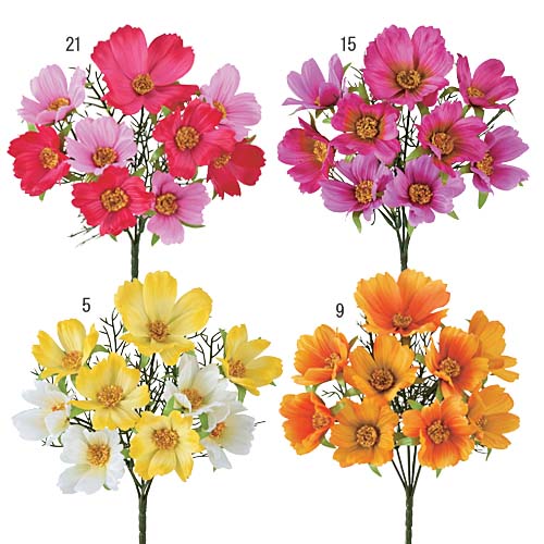 25cm コスモスブッシュ(9) [ONSFLBU5727] |人工観葉植物 アーティフィシャルフラワー 造花 フラワー フェイクグリーン 装飾 飾付 デコレーション 飾り イベント パーティー フラワーアレンジメント 店舗装飾 コスモス ブッシュ 花束 ディスプレイ 室内装飾 飾り付け 秋桜