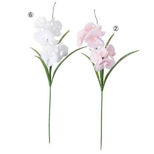 35cm ベビーパールオーキッドピック(6) [ONSFLPC7655] |人工観葉植物 アートフラワー 造花 フラワー フェイクグリーン 装飾 飾付 小物 デコレーション 飾り イベント パーティー フラワーアレンジメント 店舗装飾 オーキッド ピンク ホワイト ディスプレイ 室内装飾 飾り付け