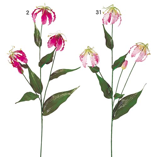 70cm グロリオサ(4) [ONSFLSP1777] |人工観葉植物 アートフラワー 造花 フラワー フェイクグリーン 装飾 飾付 小物 デコレーション 飾り イベント パーティー フラワーアレンジメント 店舗装飾 ピンク ライトピンク ディスプレイ 室内装飾 飾り付け