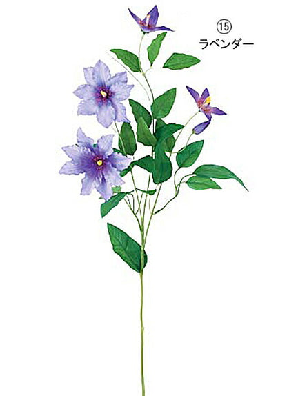 75cm クレマチス(4/1) [ONSFLSP3905] |人工観葉植物 アートフラワー 造花 フラワー フェイクグリーン 装飾 飾付 小物 デコレーション 飾り イベント パーティー フラワーアレンジメント 店舗装飾 ラベンダー ライラック ディスプレイ 室内装飾 飾り付け