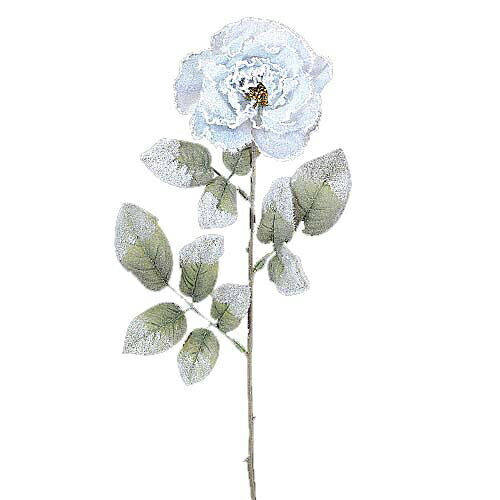 70cm フローズンローズ[ONSFLSP6411] |造花 フェイク フラワー 人工観葉植物 クリスマス 装飾 デコレーション ガーランド オーナメント 飾り イベント パーティー フラワーアレンジメント 花 枝 葉 ピック 店舗装飾 ローズ ばら バラ 薔薇 室内装飾 飾り付け Christmas