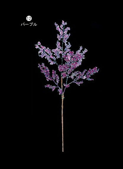 45cm ダイヤモンドビーズベリースプレイ [ONSLESP6059] |造花 フェイクグリーン 人工観葉植物 資材 花材 フラワーアレンジメント 花 枝 葉 スプレイ デコレーション 店舗装飾 イベント クリスマス ダイヤモンド ピンク パープル 室内装飾 飾り付け Christmas