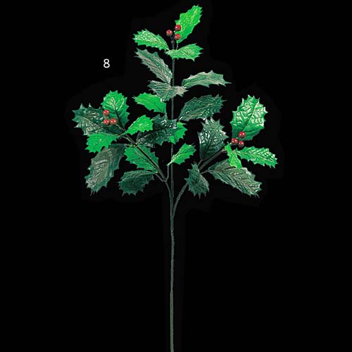 60cm ホリースプレイ(24) [ONSLESP6168] |造花 フェイク 人工観葉植物 クリスマス 装飾 デコレーション ガーランド オーナメント 飾り イベント パーティー フラワーアレンジメント 花 枝 葉 ピック スプレイ 店舗装飾 スノーフラワー グリーン 室内装飾 飾り付け Christmas