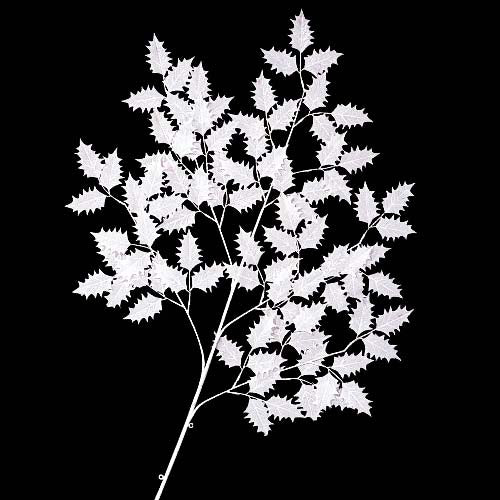 110cm ホワイトホリースプレイ(90) [ONSLESP6498] |造花 フェイク 人工観葉植物 クリスマス 装飾 デコレーション ガーランド オーナメント 飾り イベント パーティー フラワーアレンジメント 店舗装飾 リーフ ホワイト 室内装飾 飾り付け Christmas