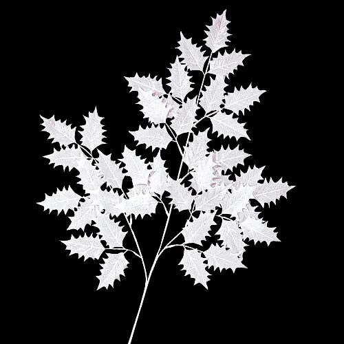 70cm ホワイトホリースプレイ(42)  [ONSLESP6499] |造花 フェイク 人工観葉植物 クリスマス 装飾 デコレーション ガーランド オーナメント 飾り イベント パーティー フラワーアレンジメント 花 枝 葉 ピック スプレイ ホワイト 店舗装飾 リーフ 室内装飾 飾り付け Christmas