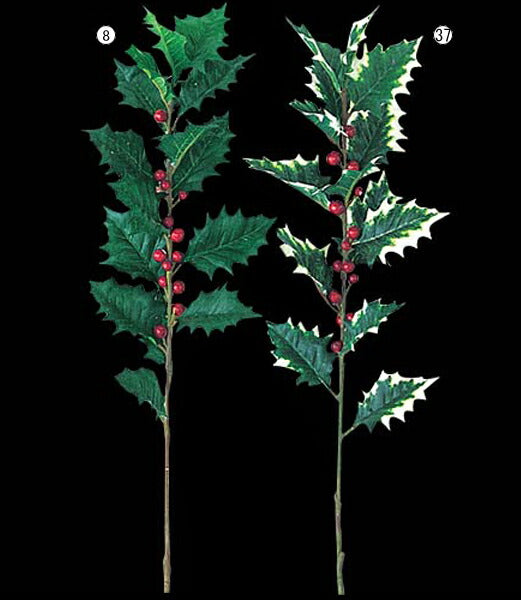 90cm ホリースプレイ(16) [ONSLESP6610] |造花 フェイクグリーン 人工観葉植物 資材 花材 フラワーアレンジメント デコレーション 店舗装飾 イベント クリスマス ホリー スプレイ グリーン ホワイト クリスマス装飾 室内装飾 飾り付け Christmas