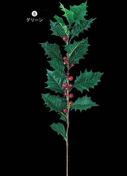 90cm ホリースプレイ(16) [ONSLESP6610] |造花 フェイクグリーン 人工観葉植物 資材 花材 フラワーアレンジメント デコレーション 店舗装飾 イベント クリスマス ホリー スプレイ グリーン ホワイト クリスマス装飾 室内装飾 飾り付け Christmas