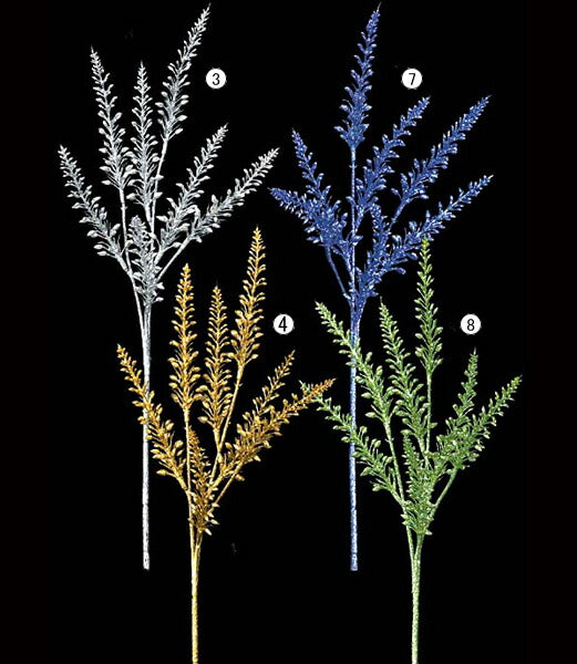 40cm シャイニーヘザースプレイ [ONSLESP6665] |造花 フェイク 人工観葉植物 資材 花材 クリスマス 装飾 デコレーション ガーランド オーナメント 飾り イベント パーティー フラワーアレンジメント 枝 葉 シルバー ゴールド グリーン 店舗装飾 室内装飾 飾り付け Christmas