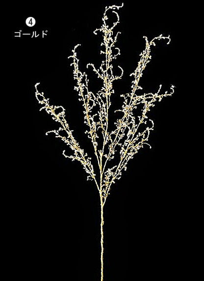 70cm ゴージャスアイスビーズスプレイ [ONSLESP6687] |造花 フェイクグリーン 人工観葉植物 資材 花材 フラワーアレンジメント 花 枝 葉 ピック スプレイ デコレーション 店舗装飾 イベント クリスマス ビーズ シルバー ゴールド 室内装飾 飾り付け Christmas