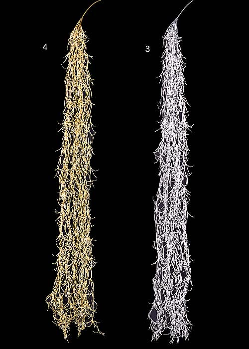 90cm シャイニースパニッシュモスバイン[ONSLEVI6485] |造花 フェイク 人工観葉植物 クリスマス 装飾 デコレーション ガーランド オーナメント 飾り イベント パーティー フラワーアレンジメント 店舗装飾 シルバー ゴールド 室内装飾 飾り付け Christmas