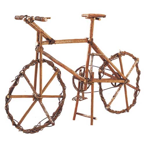 150cmツイグバイシクル [ONSDINA7131] 自転車デコレーション 自然素材バイク ナチュラルデザイン インテリアバイク バイシクルアート アレンジメント資材 オブジェ イベント用品  パーティーグッズ ディスプレイ