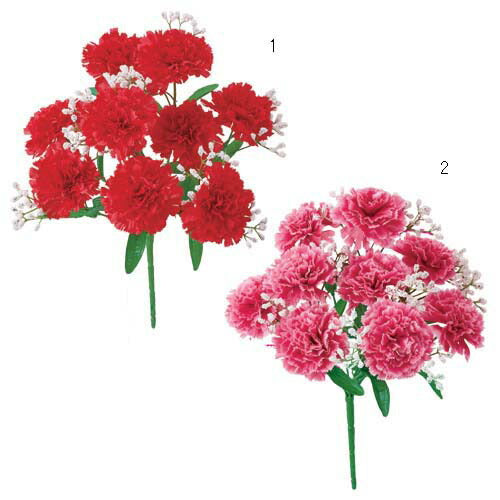 ニューカーネーションカスミブッシュ(9) [ONSFLBU1741]母の日 花束　アレンジメントパーツ ブッシュ フラワーギフト ハンドメイド資材  ガーデニング用品 ディスプレイガーデニング用品 ディスプレイ