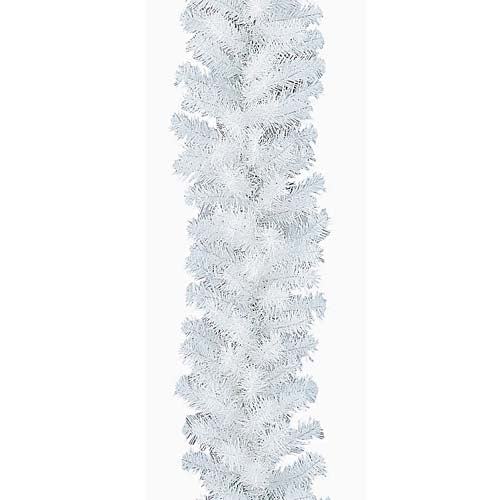 180cm 防炎 25cm幅 ピュアホワイトノーブルリッチガーランドx140 [ONSPAGA6973] |造花 フェイクグリーン 人工観葉植物 クリスマス 装飾 デコレーション ガーランド 蔦 オーナメント 飾り イベント パーティー 室内装飾 店舗装飾 飾り付け Christmas