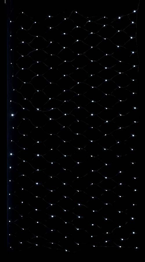 全高120×幅240cm 耐水 180球 広角型LEDホワイトネットライト/ブラックコード(パワーコード、コネクター付き) [ONSPALI61142] 送料無料 |クリスマス イルミネーション ライト 照明 LED 装飾 飾付 イベント クリスマスツリー飾り オーナメント クリスマス装飾 飾り パーティー