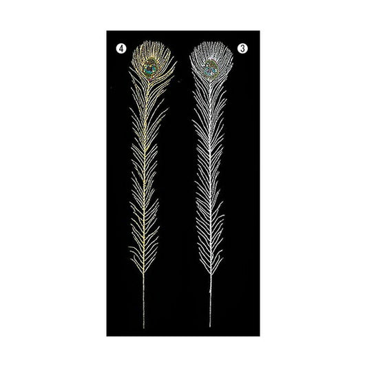 70cm シャイニーピーコックフェザー [ONSPAPC6968] |人工観葉植物 造花 フェイクグリーン 室内装飾 装飾 飾付 店舗装飾 フラワーアレンジメント 花 枝 葉 ピック スプレイ ディスプレイ クリスマス ピーコックフェザー 孔雀 シルバー ゴールド 室内装飾 飾り付け Christmas