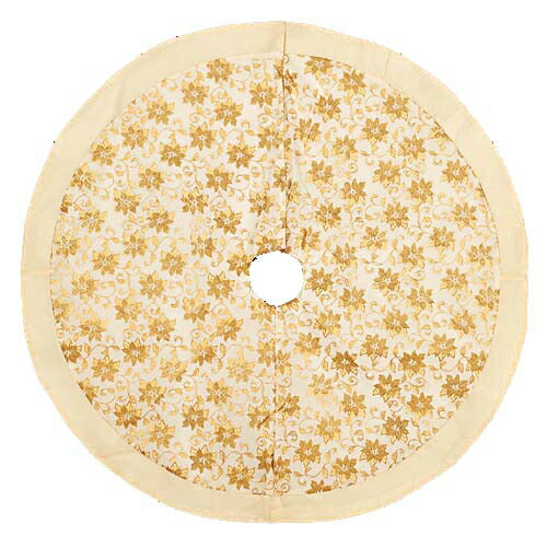 120cm ホワイトベルベットゴールドポインツリースカート [ONSTOSK6138] 送料無料 |クリスマス 装飾 デコレーション ガーランド オーナメント 飾り イベント パーティー 店舗装飾 ベルベット クリスマスツリー飾り 飾り付け Christmas